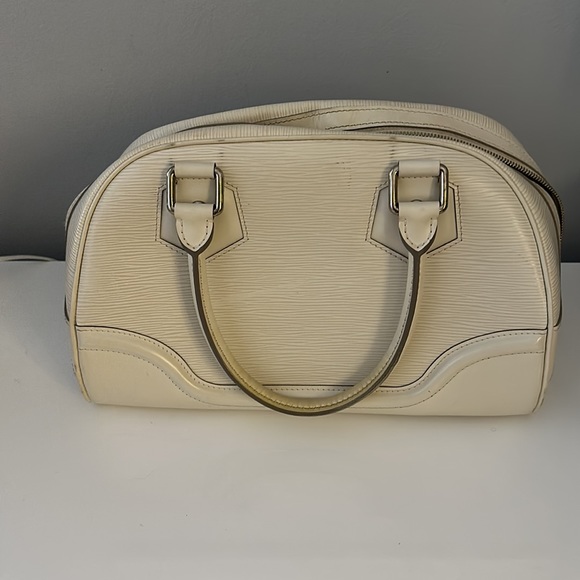 Louis Vuitton Epi Bowling Montaigne Bag Cream-Vintage - Picture 4 of 11